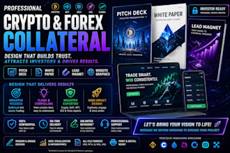 expert design crypto nft ico white paper, investor pitch deck and  presentation