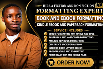 do book formatting, paperback and kindle ebook formatting, amazon KDP formatting