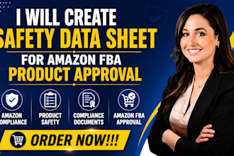 create safety data sheet for amazon fba product approval
