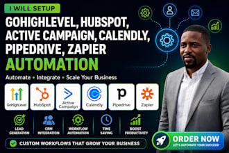 setup gohighlevel hubspot active campaign calendly pipedrive zapier automation