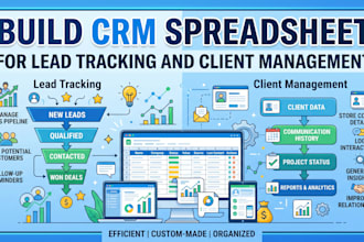 build CRM spreadsheet for lead tracking and client management