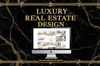 design luxury real estate posts for realtors