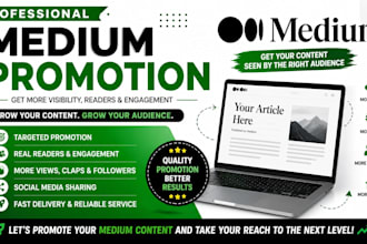 do medium article promotion to increase engagement