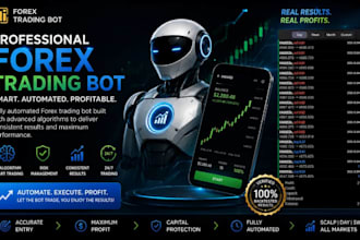 develop profitable forex trading bot, forex ea, gold bot, automated trading