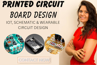 design iot pcb schematic, pcb layout and enclosure design for electronic product
