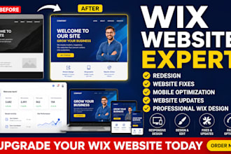 wix website redesign wix redesign wix website update fix, edit wix website