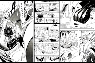 manga comic book illustration, manga comic art manhwa anime manga artist manga