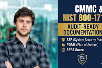 develop nist 800 171 ssp and poam for cmmc compliance