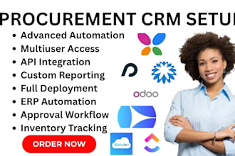 setup procurement crm odoo erp procurify kissflow coupa precoro bitrix24 clickup