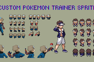 create custom pokémon trainer sprite and overworld sprite in gba ds style