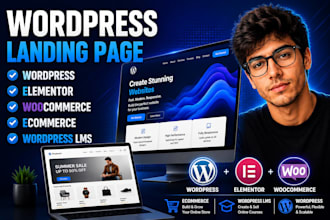 build modern wordpress woo commerce ecommerce website or online store