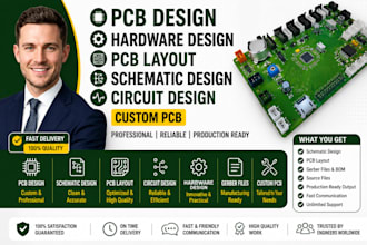 pcb design hardware design pcb layout schematic design circuit design custom pcb