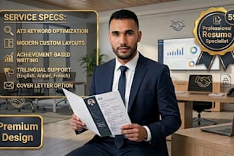 write a professional ats resume and cover letter