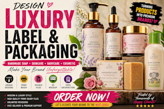 design luxury handmade soap, babycare, skincare, modern, cosmetic label package