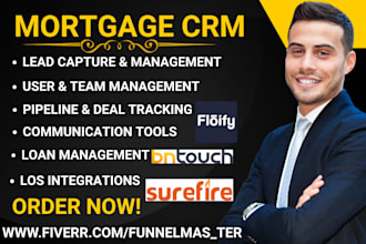 setup mortgage crm via bntouch jungo surefire shape velocify bonzo lending pad