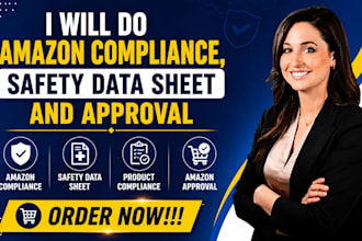 do amazon compliance, safety data sheet and approval