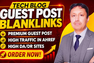 do tech blog submission and tech link placement for quality backlinks