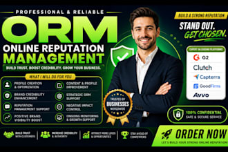 manage and strengthen g2 clutch capterra b2b goodfirms avvo ORM reputation