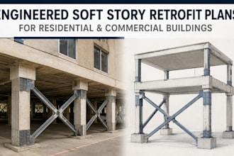deliver engineered soft story retrofit plan for residential commercial buildings
