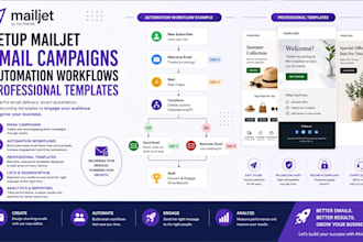 setup mailjet email campaigns automation workflows professional templates