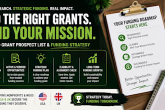 create a targeted grant prospect list and funding strategy for nonprofits