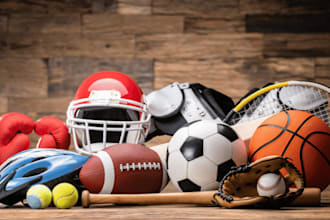 create a custom sports equipment configurator for bats, gloves, and team wear
