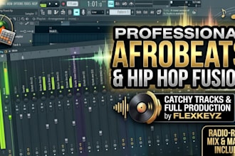 a professional afrobeats and hip hop fusion track