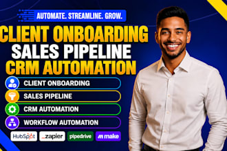 client onboarding sales pipeline crm automation workflow automation