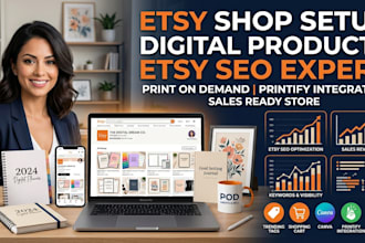 design etsy digital products, etsy wall art design, planner design, shop setup