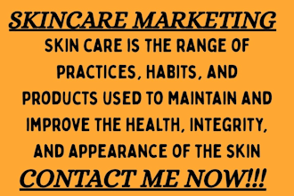 skincare product marketing and lead generation