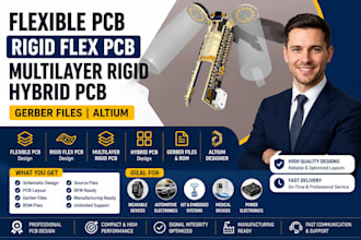 flexible pcb flex rigid flex pcb multilayer rigid hybrid pcb gerber files altium