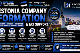 estonia company formation oÜ tax filing kmd vat return e residency bookkeeping