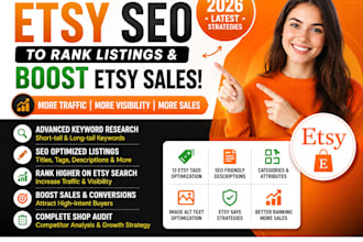 do etsy SEO to rank etsy listing and boost etsy sales