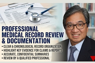 provide professional medical record feedback and documentation