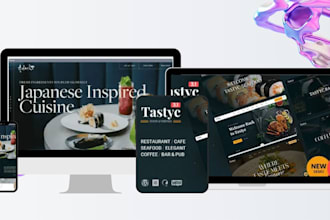 design modern wix restaurant website with online ordering