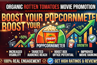 do organic rotten tomatoes movie promotion to increase in popcornmeter