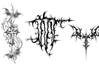 custom cyber sigilism tattoo design cyber sigilism logo cover art and branding