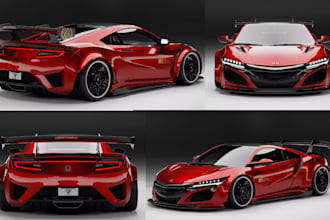 custom 3d car parts design cad engine block body kits model automotive stl step