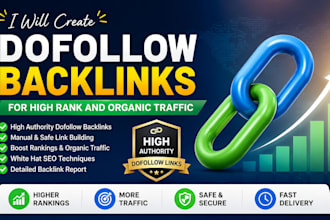 create dofollow backlinks for high rank and organic traffic