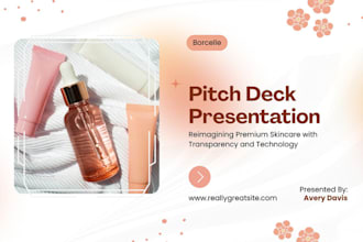 design startup skincare pitch deck beauty clinic deck cosmetic brand deck