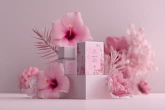 create modern product packaging design with dieline