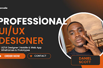 design a professional mobile app UI UX with clickable prototype using visily