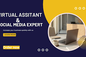 be your virtual assistant, executive VA and social media manager