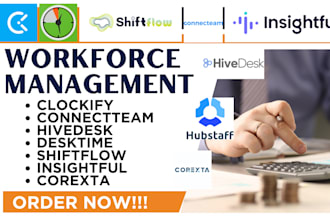 setup clockify connectteam hivedesk desktime shiftflow insightful corexta CRM