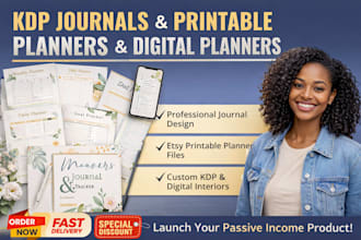 printable journal design workbook design planner design kdp journal planner