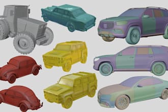 create 3d car modelling, rc car stl file 3d truck model car vehicle for printing