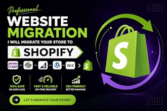 migrate wordpress website, migrate wordpress to shopify, migrate wix to shopify