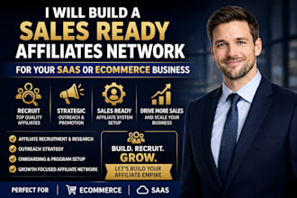 build a sales ready affiliate network for your saas or ecommerce business