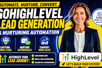 gohighlevel lead generation, CRM automation, lead nurturing workflows