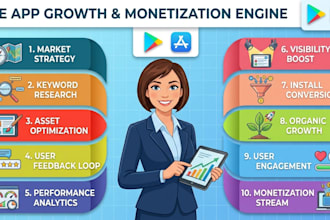 do aso keywords research, title, description for google play and app store